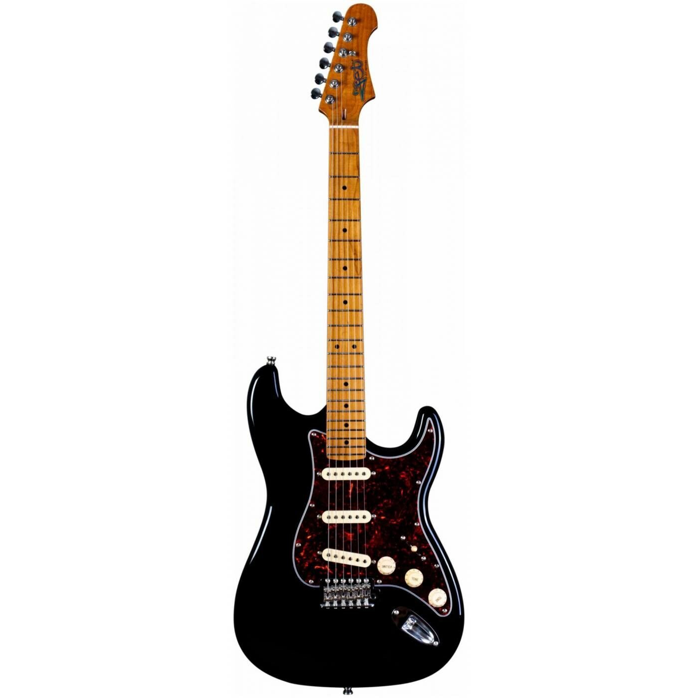 JET JS-300 BK - электрогитара, Stratocaster, корпус липа, 22 лада,SSS, tremolo, цвет BK